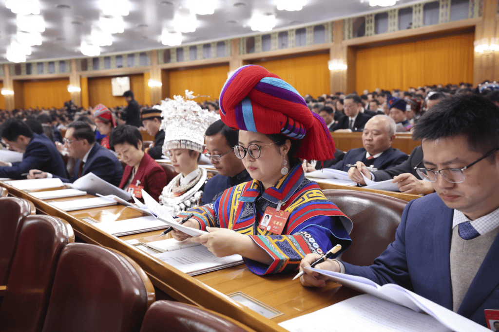 The opening of the second session of the 14th National People's Congress at the Great Hall of the People in Beijing, March 5, 2024. Photo: Xinhua
