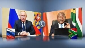 South African President Cyril Ramaphosa in Telephone Call with Russia's Vladimir Putin
