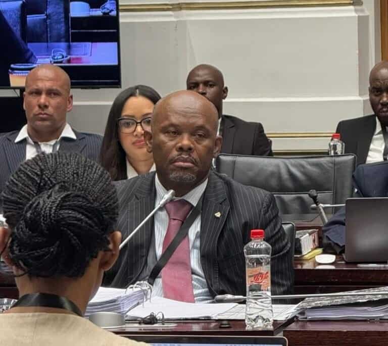 Suspended Deputy National Commissioner Lieutenant-General Shadrack Sibiya appeared in the Randburg Magistrates’ Court facing allegations of rape, trafficking in persons and the sexual grooming of a 16-year-old child. Photo: Supplied