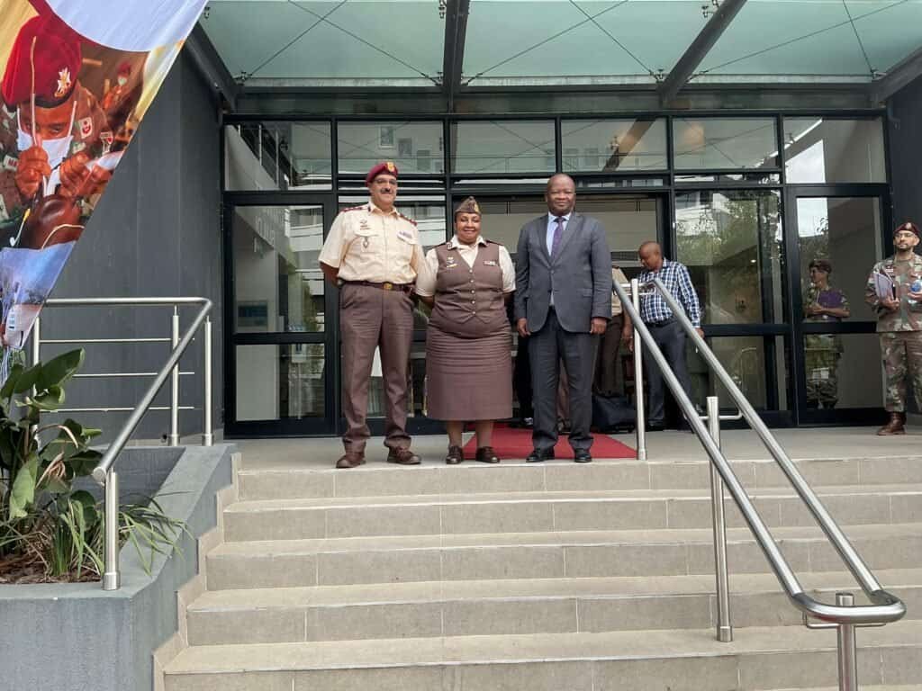 Deputy Minister of Defence and Military Veterans Bantu Holomisa at the outh African Military Health Service (SAMHS) Hospital