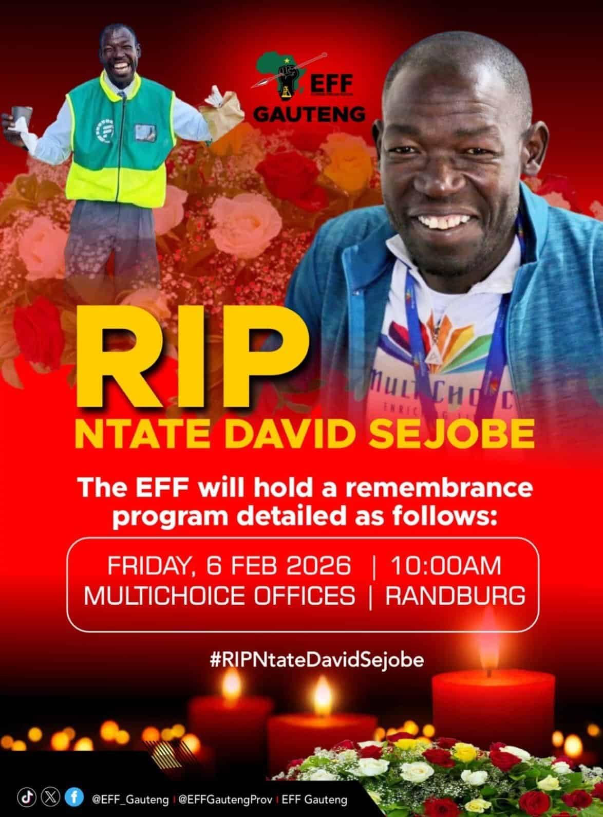 David Sejobe EFF Memorial