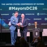 FIFA President Gianni Infantino at the United States Mayor's Conference