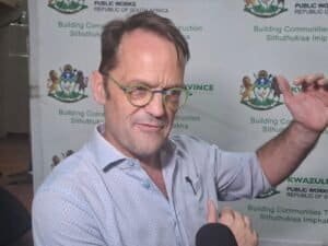 KwaZulu-Natal MEC for Public Works and Infrastructure Martin Meyer