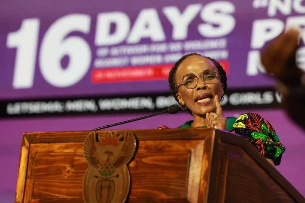 Department of Women, Youth and Persons with Disabilities Minister Sindisiwe Chikunga