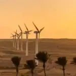 Renewable energy wind farm turbine