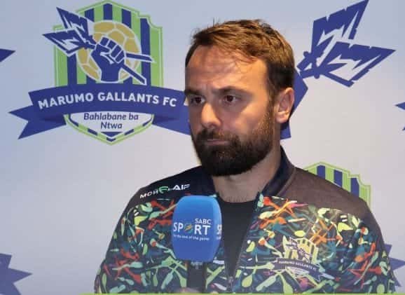 Marumo Gallants head coach Alexandre Lafitte.