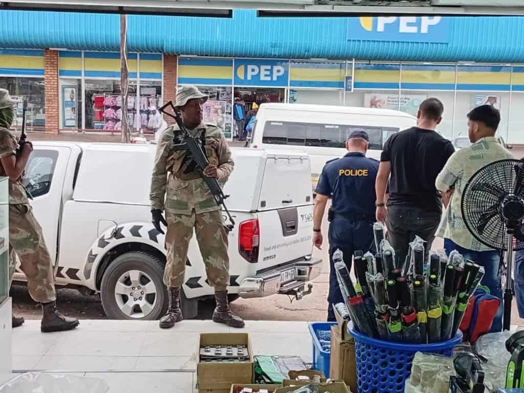 Gauteng Crime War Military Patrols SANDF SAPS