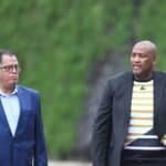 SAFA President Danny Jordaan and Sports Minister Gayton McKenzie