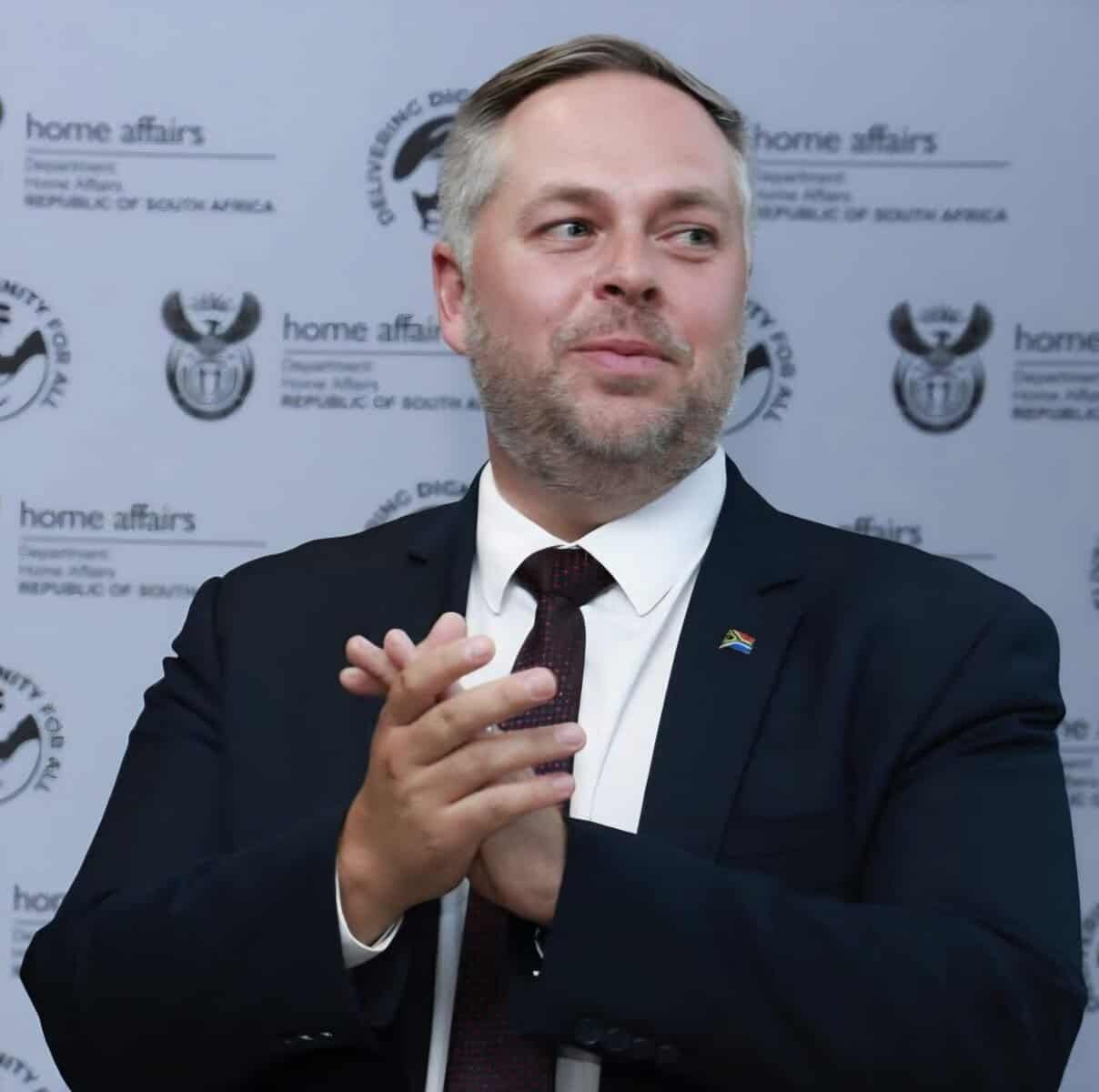 Home Affairs Minister Dr Leon Schreiber