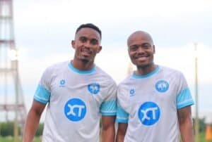 South Africans Percy Tau and Njabulo Blom Clubless
