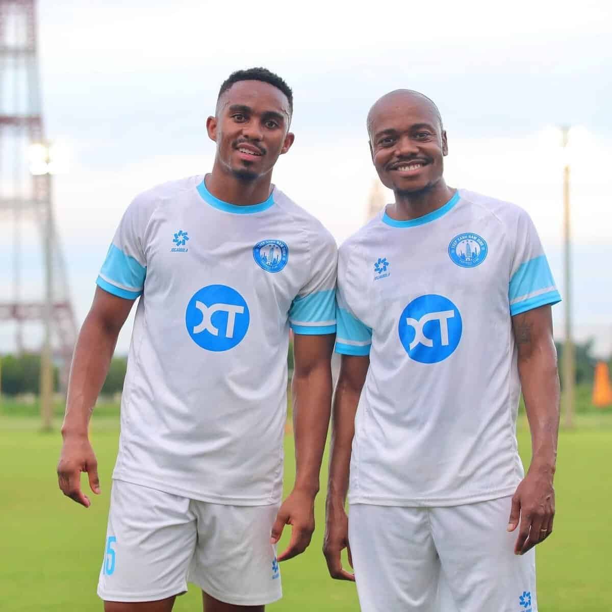 South Africans Percy Tau and Njabulo Blom Clubless