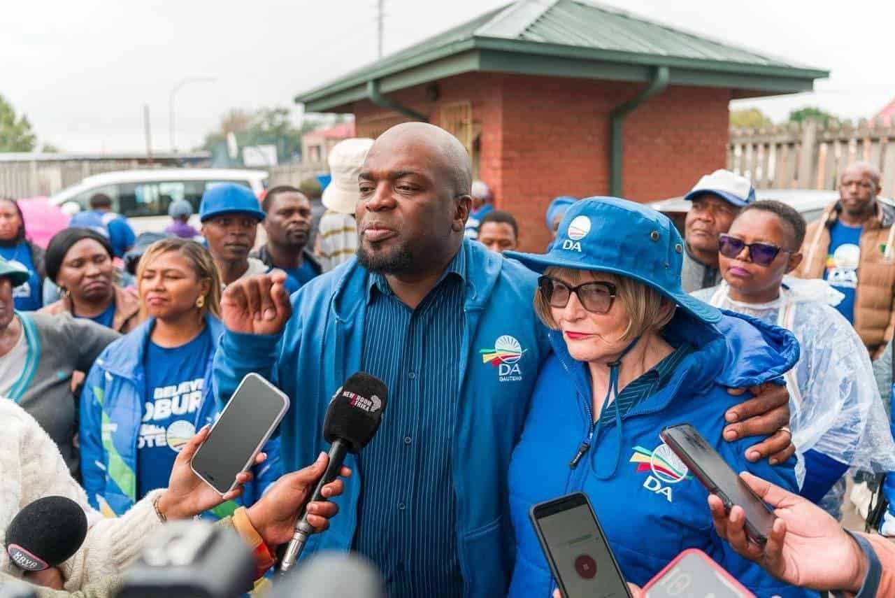 DA Leader Solly Msimanga with Hellen Zille