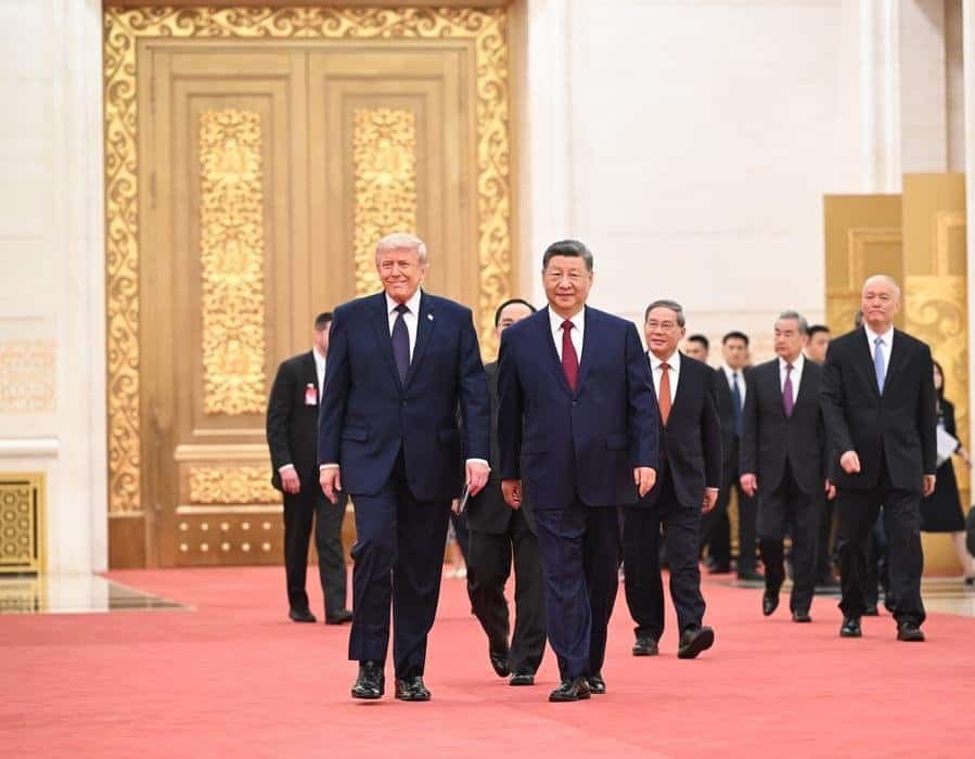Xi Jinping with Donald Trump