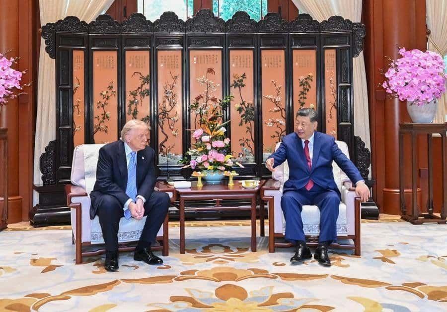 Xi Jinping with Donald Trump
