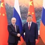 Chinese President Xi Jinping holds talks with Russian President Vladimir Putin