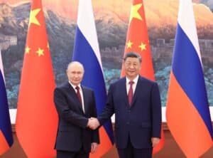 Chinese President Xi Jinping holds talks with Russian President Vladimir Putin
