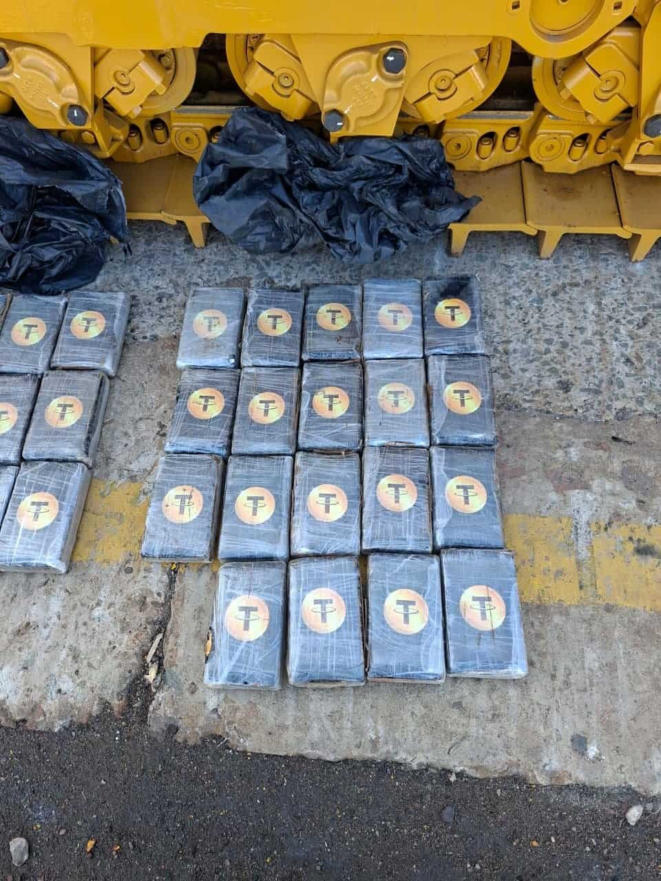 This is a photo of approximately 90kg of cocaine intercepted by SARS Customs officials and the Hawks at the Port of Durban on Saturday, 06 June 2026.