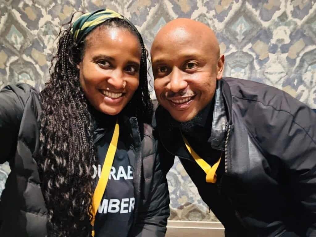 Duduzile Zuma-Sambudla with Nhlamulo Ndhlela