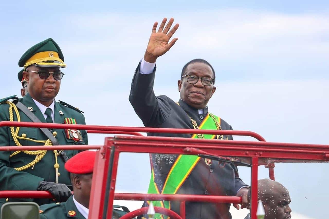 Zimbabwe President Emmerson Mnangagwa