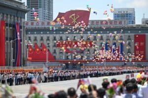 People welcome General Secretary of the Communist Party of China Central Committee and Chinese President Xi Jinping in Pyongyang, the Democratic People's Republic of Korea (DPRK), on June 8, 2026. Xi arrived in Pyongyang on Monday for a state visit to the DPRK.