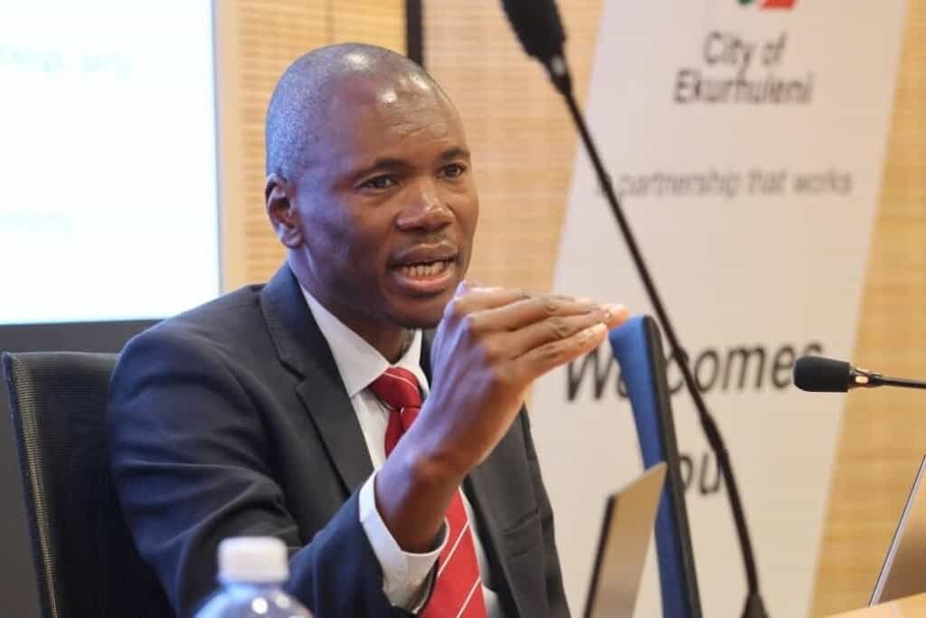 City of Ekurhuleni Finance and Strategy MMC Jongizizwe Dlabathi