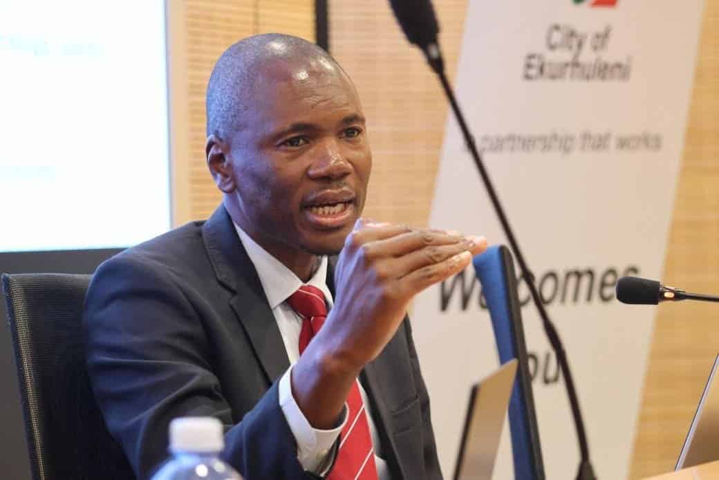 City of Ekurhuleni Finance and Strategy MMC Jongizizwe Dlabathi