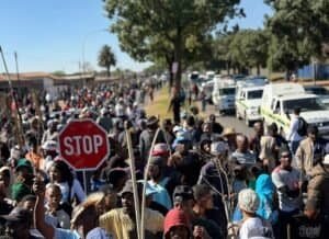 South Africa Anti-immigration group March and March