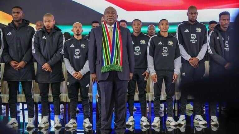 President Cyril Ramaphosa Backs Bafana Bafana For Victory
