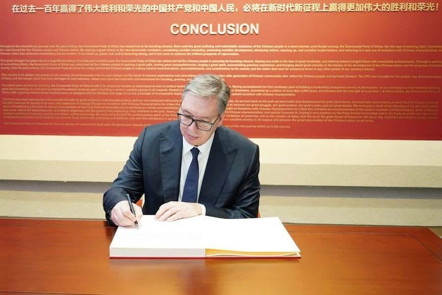 Serbian President Aleksandar Vucic in China