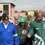 ActionSA Xolani Khumalo with Herman Mashaba
