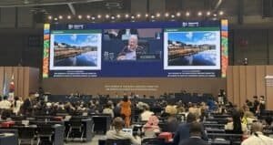 This photo taken on July 25, 2026 shows a scene during the 48th session of the World Heritage Committee in Busan, South Korea. (Xinhua/Yao Qilin)