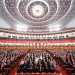 A gathering in celebration of the 105th founding anniversary of the Communist Party of China (CPC) is held at the Great Hall of the People in Beijing, capital of China, July 1, 2026. (Xinhua/Huang Jingwen)