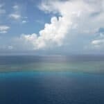 An aerial drone photo taken on May 23, 2026, shows a view of Xianbin Jiao in the South China Sea. Xianbin Jiao in the northeastern area of China's Nansha Qundao is a traditional and important operation area for Chinese fishermen. (Xinhua/Zhang Rui)