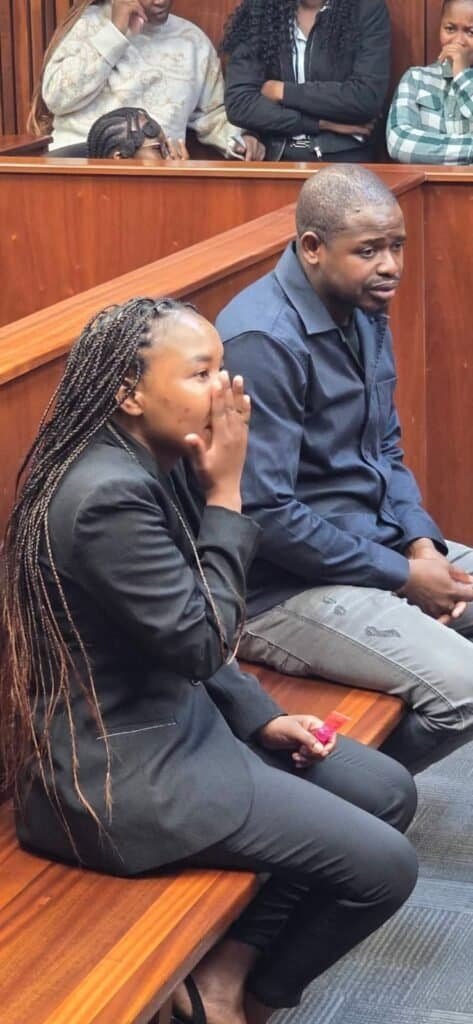 Charlotte Tibana, the wife of co-accused Peter “Greater Gagash” Nonyane