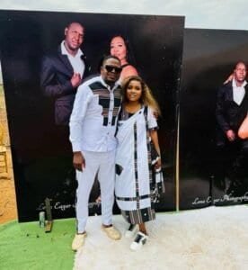 Charlotte Tibana with Peter Nonyane