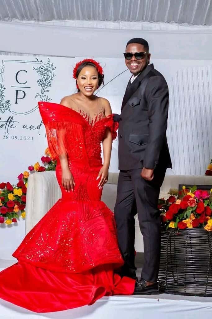 Charlotte Tibane with Peter Nonyane