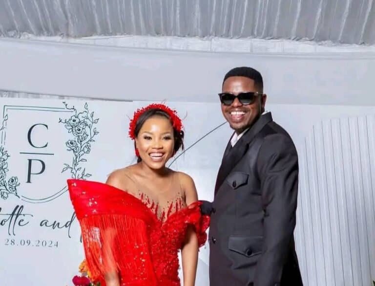 Charlotte Tibana with Peter Nonyane