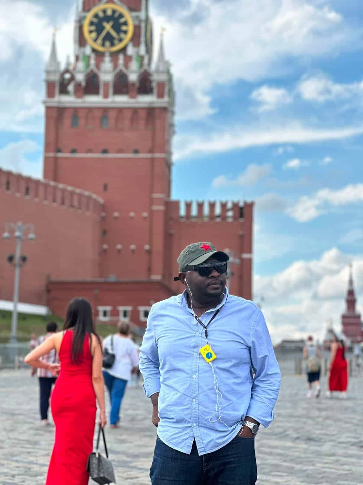 Kalumbu Lumpa at the Kremlin.