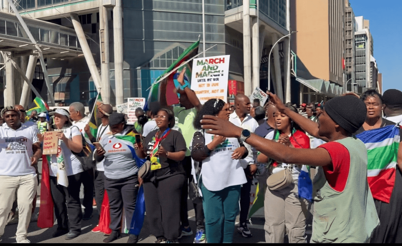 March and March Takes Anti-Illegal Immigration Protest to SADC Summit