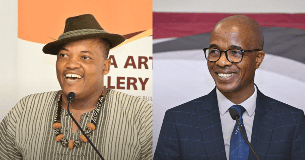 Professor Mpho Ngoepe and Chepape Makgatho