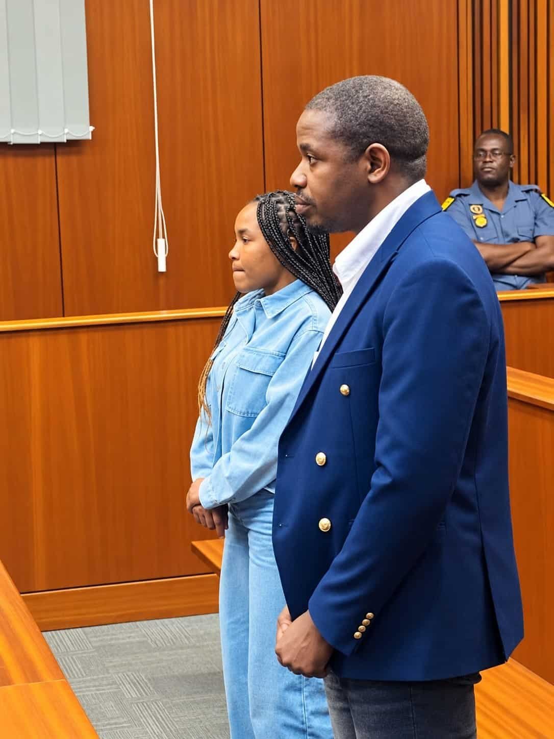 Peter Nonyane and attorney Charlotte Tibana.