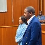 Peter Nonyane and attorney Charlotte Tibana.