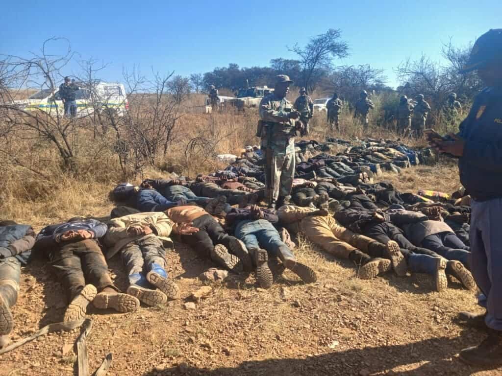 SAPS SANDF Operation Prosper Illegal Mining