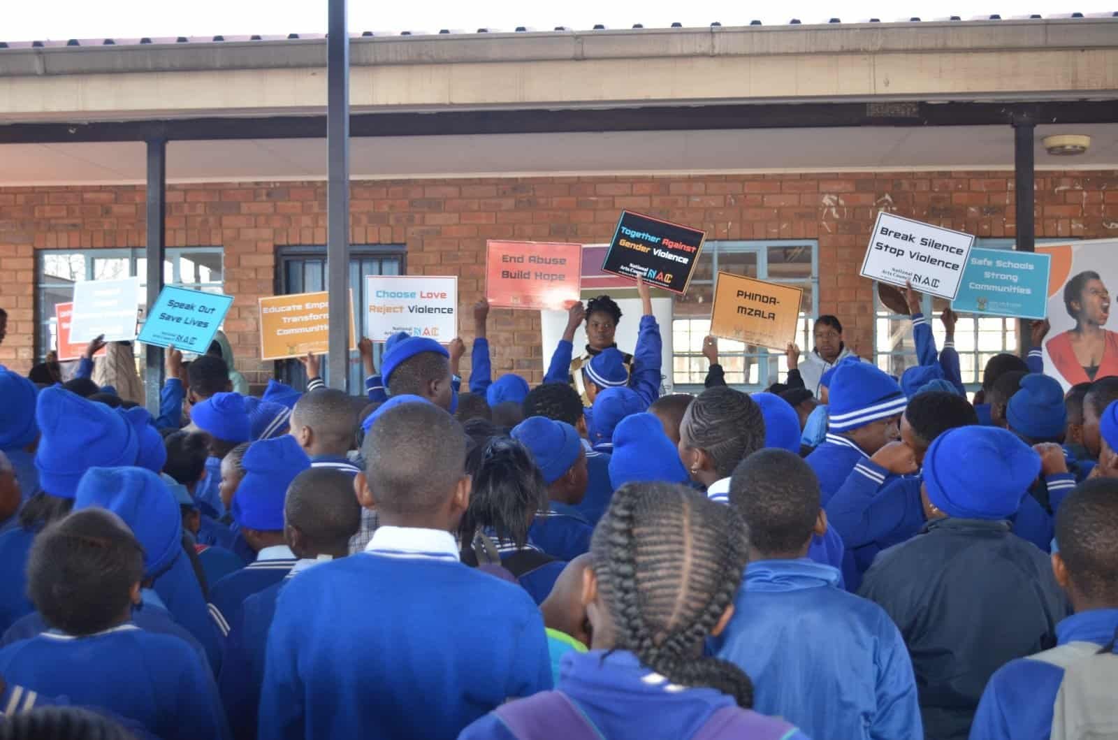 GBV Awareness School Outreach Programme, which took place at Tshwaragano Primary School in Thokoza and Matsediso Primary School in Katlehong