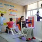 Residents receive physical fitness assessments at a community hospital in Jinan, east China's Shandong Province, March 19, 2026. (Xinhua/Zhu Zheng)