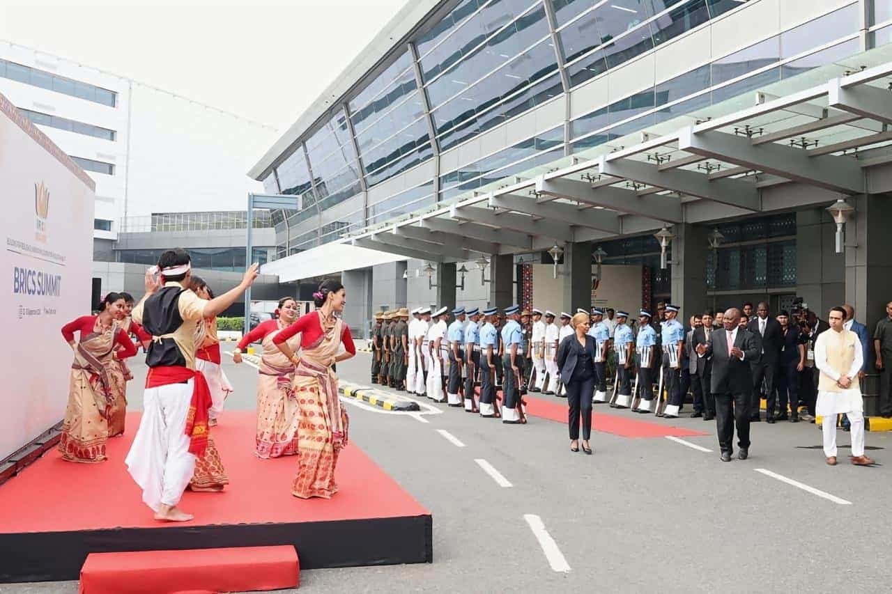 President Cyril Ramaphosa has arrived in New Delhi, India, ahead of the 18th BRICS Summit