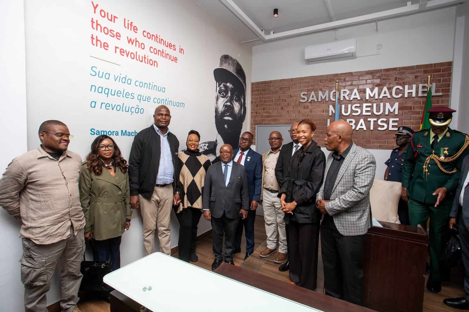Mozambique President Daniel Chapo visits the Samora Machel Museum in Lobatse, Botswana. Photo: Supplied