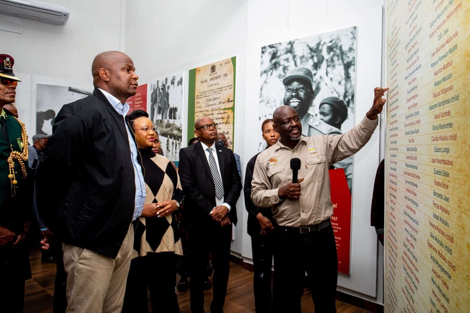 Mozambique President Daniel Chapo visits the Samora Machel Museum in Lobatse, Botswana. Photo: Supplied