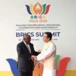 President Cyril Ramaphosa has arrived in New Delhi, India, ahead of the 18th BRICS Summit