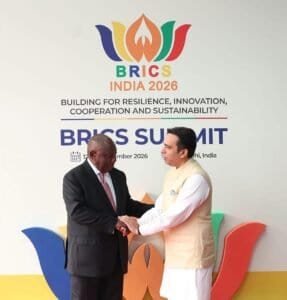 President Cyril Ramaphosa has arrived in New Delhi, India, ahead of the 18th BRICS Summit